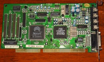 EM-9620 Rev. M1 Mozart OTI601 OPL3 SoundPort inkl. CD-ROM Ports, ISA Soundkarte 1995